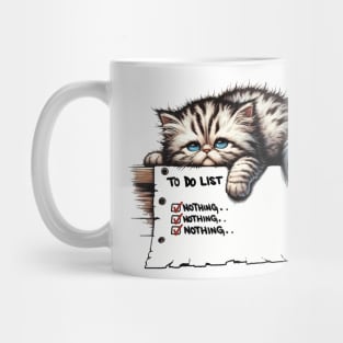 Lazy Cat Day Mug